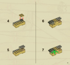 LEGO 7326 instructions page 71 – build guide