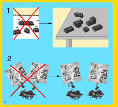 LEGO 7345 instructions page 2 – build guide