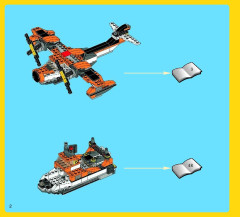 LEGO 7345 instructions page 2 – build guide