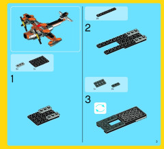 LEGO 7345 instructions page 3 – build guide