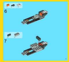LEGO 7345 instructions page 5 – build guide