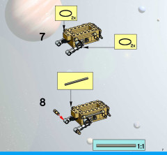 LEGO 7469 instructions page 7 – build guide