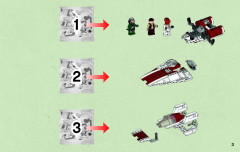 LEGO 75003 instructions page 3 – build guide