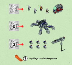 LEGO 75013 instructions page 3 – build guide