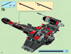 LEGO 75018 instructions page 66 – build guide