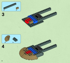 LEGO 75024 instructions page 8 – build guide