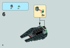 LEGO 75030 instructions page 6 – build guide