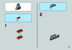 LEGO 75033 instructions page 9 – build guide