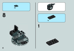 LEGO 75034 instructions page 8 – build guide