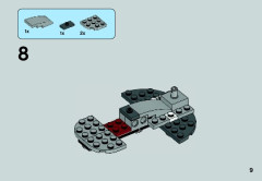LEGO 75035 instructions page 9 – build guide