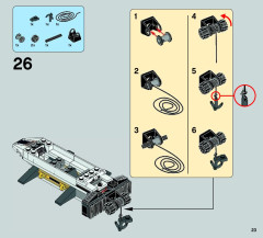 LEGO 75049 instructions page 23 – build guide