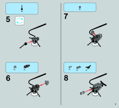 LEGO 75049 instructions page 7 – build guide