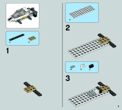 LEGO 75049 instructions page 9 – build guide