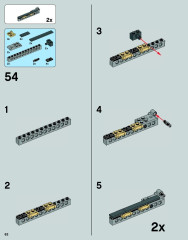 LEGO 75054 instructions page 62 – build guide