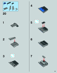 LEGO 75054 instructions page 43 – build guide