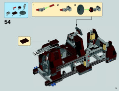LEGO 75058 instructions page 75 – build guide