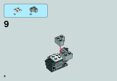 LEGO 75075 instructions page 8 – build guide