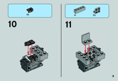 LEGO 75075 instructions page 9 – build guide