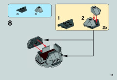 LEGO 75077 instructions page 13 – build guide