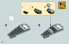 LEGO 75081 instructions page 74 – build guide