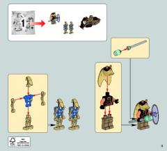 LEGO 75086 instructions page 3 – build guide