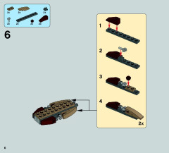 LEGO 75086 instructions page 6 – build guide