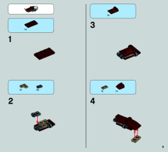 LEGO 75086 instructions page 9 – build guide