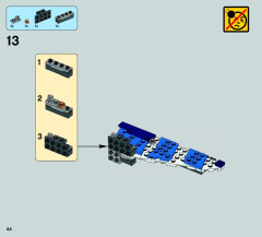 LEGO 75087 instructions page 44 – build guide