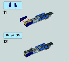 LEGO 75087 instructions page 9 – build guide