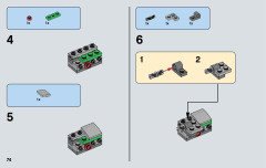 LEGO 75091 instructions page 74 – build guide