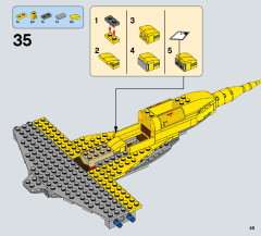LEGO 75092 instructions page 45 – build guide
