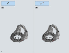 LEGO 75093 instructions page 70 – build guide