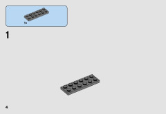 LEGO 75162 instructions page 4 – build guide