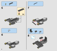 LEGO 75172 instructions page 8 – build guide