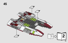 LEGO 75182 instructions page 43 – build guide