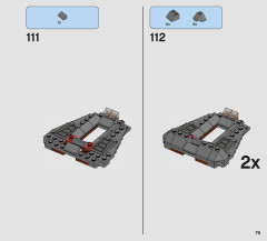 LEGO 75217 instructions page 79 – build guide