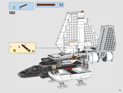 LEGO 75221 instructions page 75 – build guide
