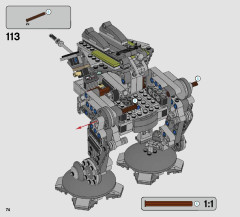 LEGO 75234 instructions page 74 – build guide