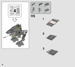 LEGO 75234 instructions page 76 – build guide