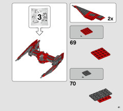 LEGO 75240 instructions page 41 – build guide