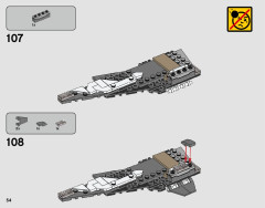 LEGO 75242 instructions page 54 – build guide