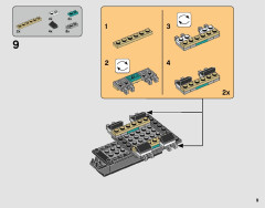 LEGO 75242 instructions page 9 – build guide