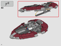 LEGO 75243 instructions page 70 – build guide