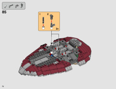 LEGO 75243 instructions page 72 – build guide