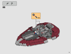 LEGO 75243 instructions page 73 – build guide