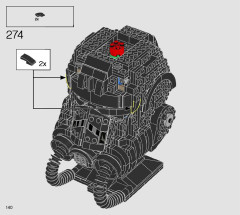 LEGO 75274 instructions page 140 – build guide