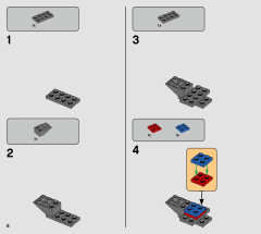 LEGO 75281 instructions page 6 – build guide