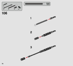 LEGO 75283 instructions page 70 – build guide
