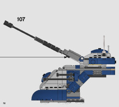 LEGO 75283 instructions page 72 – build guide