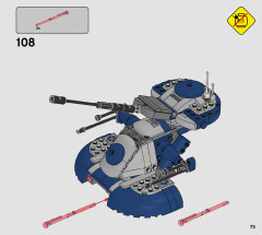 LEGO 75283 instructions page 73 – build guide